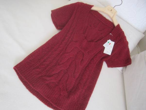 新品 21492円 ニットベスト9~11号 セーター ★イタリア製糸