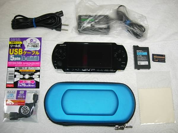 PSP3000　ブラック　比較的美品　完全動作品　付属品8点セット
