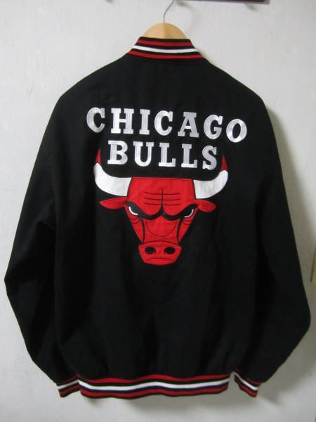 ジェフハミルトン NBA ブルズ 刺繍ロゴ ジップブルゾン Mサイズ