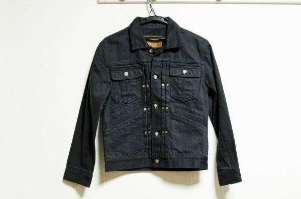 CELT&COBRA ケルト&コブラ CJK-3 デニム Gジャン 黒　XS