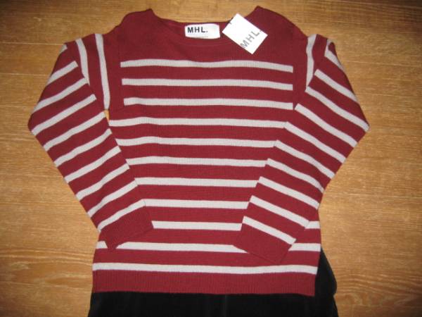 MARGARET HOWELL ボーダーニットタグ付き未使用品　