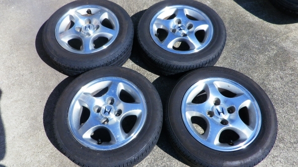 ホンダ 純正 アルミホイール 13インチ 5J ＋35 155/65R13 1円  