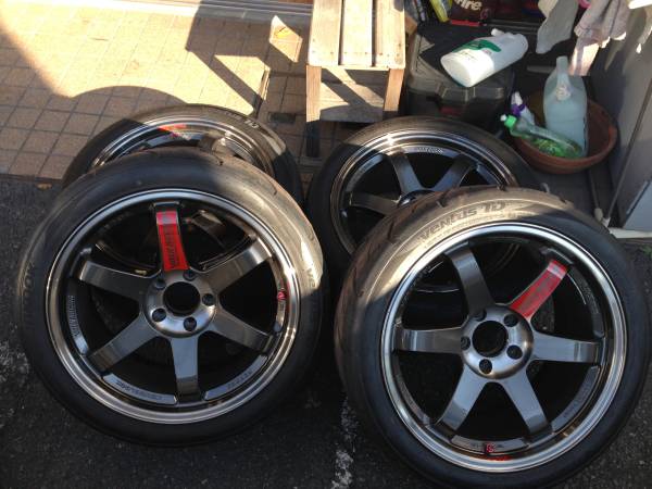 RAYS TE37 SL 4本set PCD114.3 エボX GTR 9.5J +22(ラジアル 
