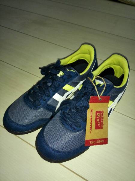 アメリカ新品 オニツカタイガー 22.5cm ダークネイビー/ホワイト