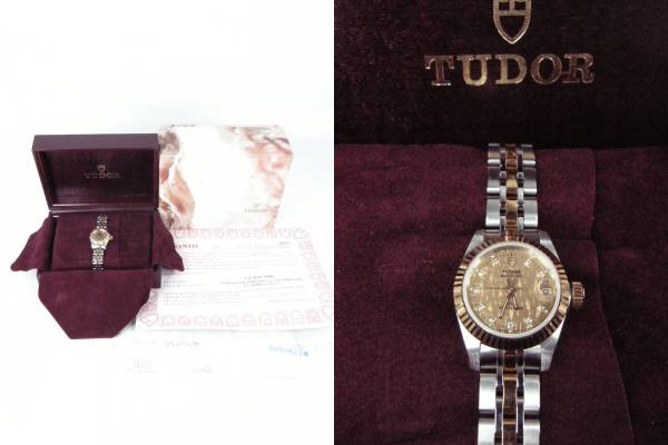 【602081】超美チュードル自動巻オリジナル10ダイヤ入りプリンス