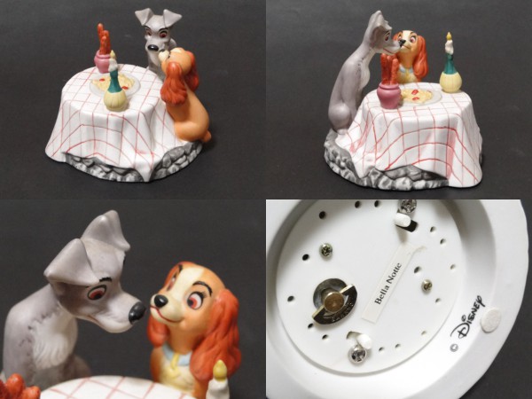 美品]ディズニーわんわん物語 レディ＆トランプ オルゴール(ディズニー 