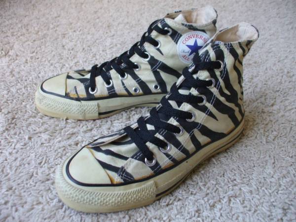 専用☆80s ☆ 即決 ☆ VINTAGE ☆ 80'S CONVERSE ALLSTAR ゼブラ柄☆ USA製