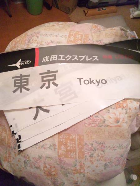 ２５３系方向幕　成田エクスプレス東京行