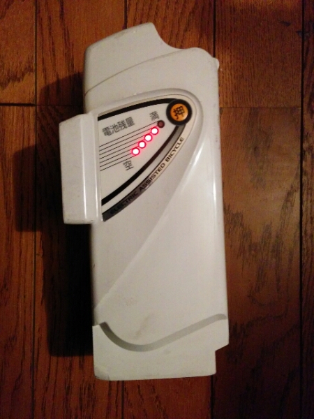 パナソニック電動自転車バッテリー NKY253B02 5Ah 残量多い