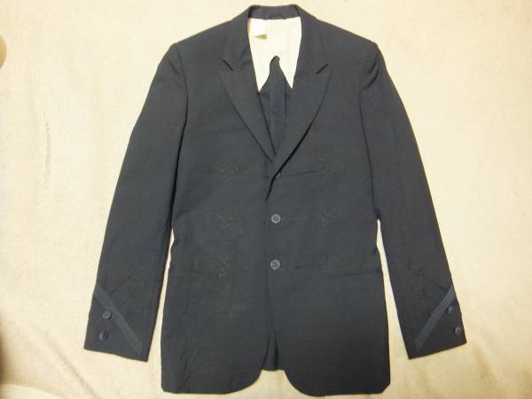 Nハリウッド 刺繍入りテーラードジャケットSくらい 中古美品