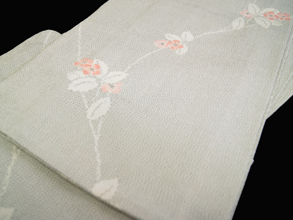 ♪♪正絹本塩沢紬　単衣 お誂え仕立済み　１円～