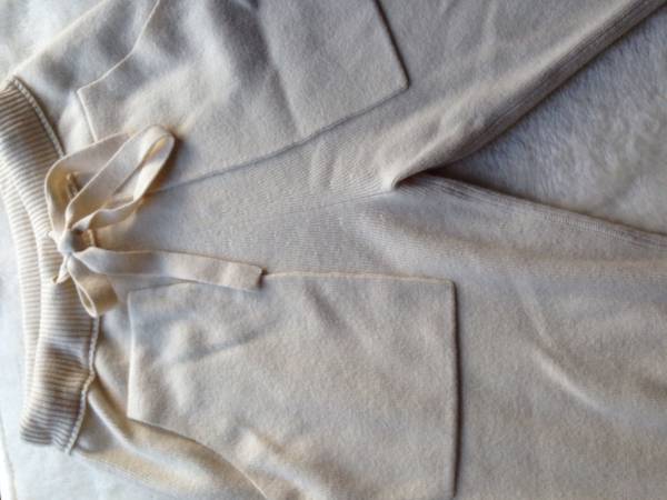 Drawerウールカシミアリブニットパンツサイズ1 ドゥロワーenfold