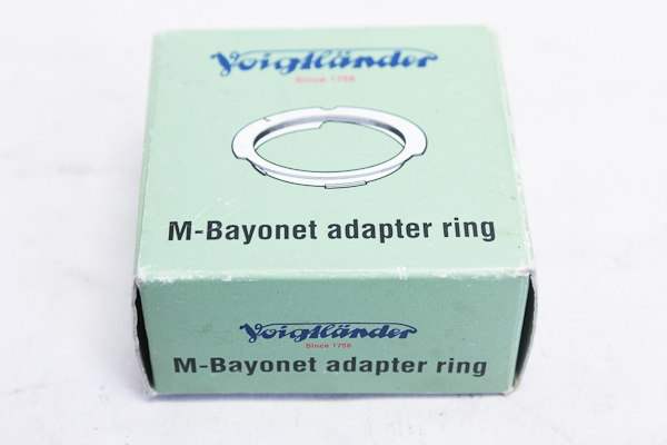 新品。フォクトレンダー　M-バヨネット　アダプターリング