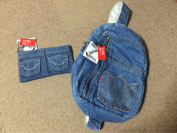 ロデオクラウンズ デニムボディバッグ・デニムペンケース検)RCWB