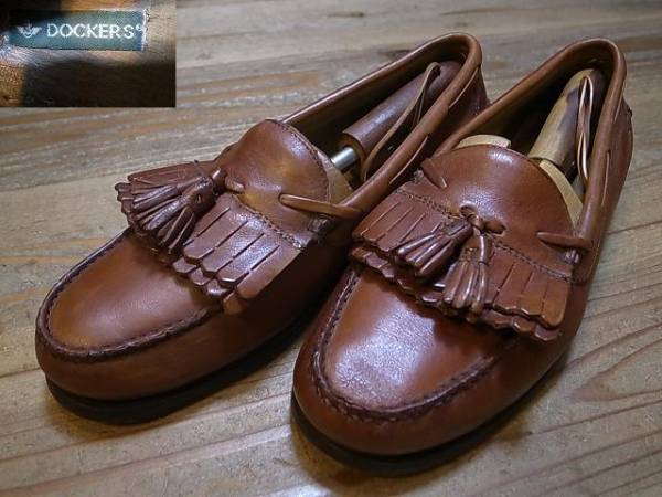 美品 DOCKERS 革靴 キルト タッセル ローファー 91/2M 27.5㎝