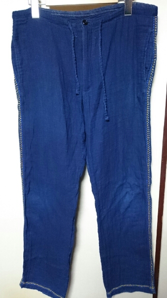 「GAIJIN MADE イージーパンツ サイズ2/M」インディゴ 藍 