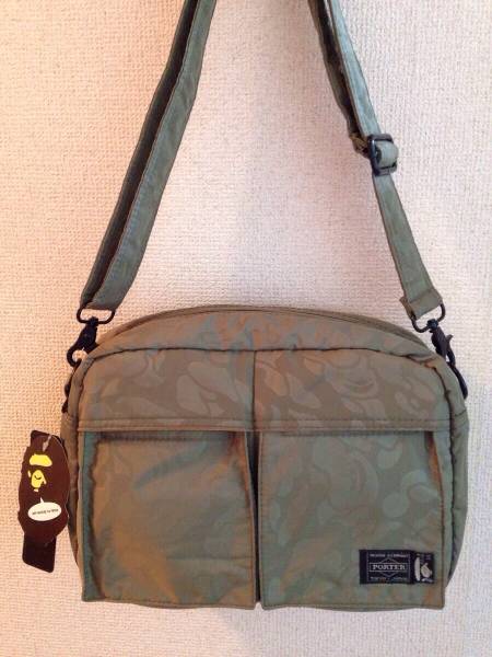 APE×PORTER Wネーム ショルダーバック