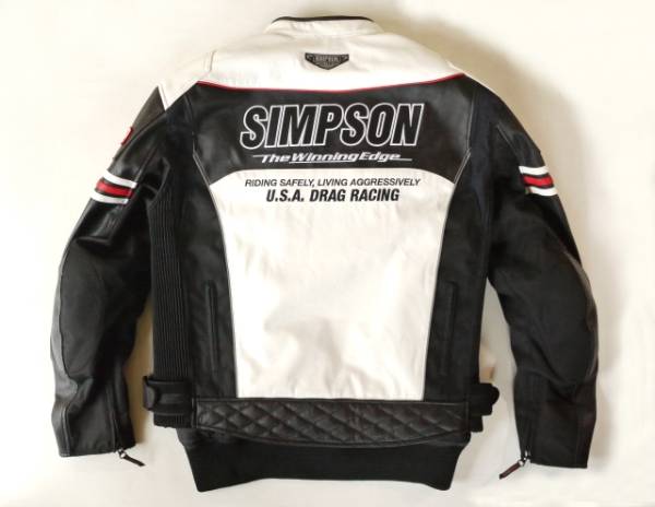 SIMPSON シンプソン SJ-4133 フェイクレザージャケット WHT[LW] | Fake