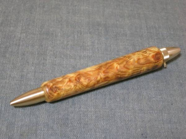★ドリームペン★　屋久杉　黒脂　金襴杢　砲金金具　C－１４