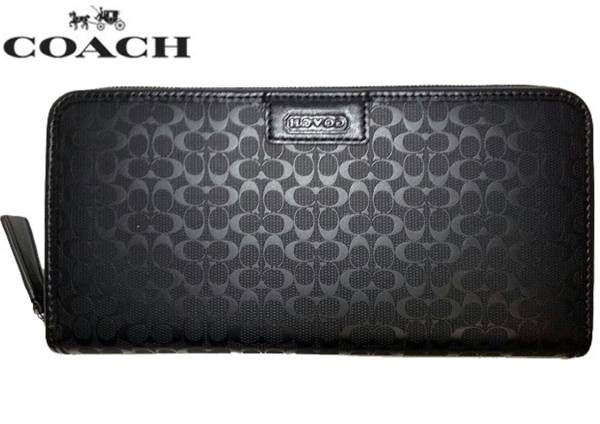 新品1円スタート！COACH コーチ 人気メンズ シグネチャー長財布