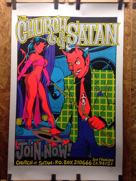 COOP★CHURCH of SATAN★ロウブロー★ポスター★ナンバー入り ①