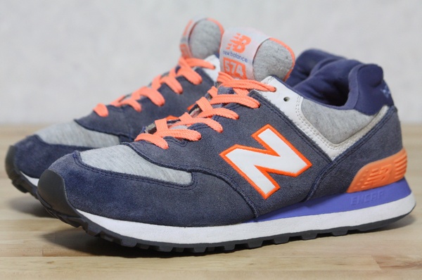 New Balance 【ニューバランス】 WL574HNG 紺 オレンジ 灰 US8