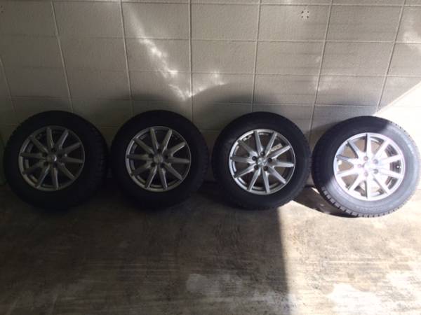 PCD100　５穴　ET45　１５インチ　プリウス、WISH等