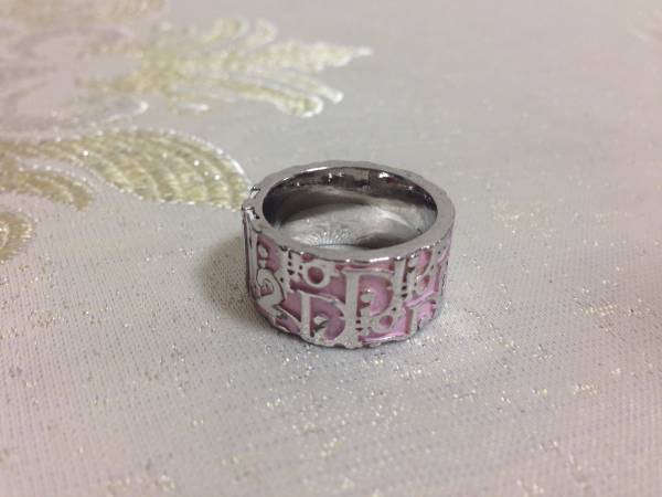 美品 ディオールトロッターリング ピンク