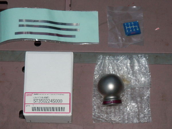 スバル６ＭＴ用 ＳＴｉチタンシフトノブ ♪