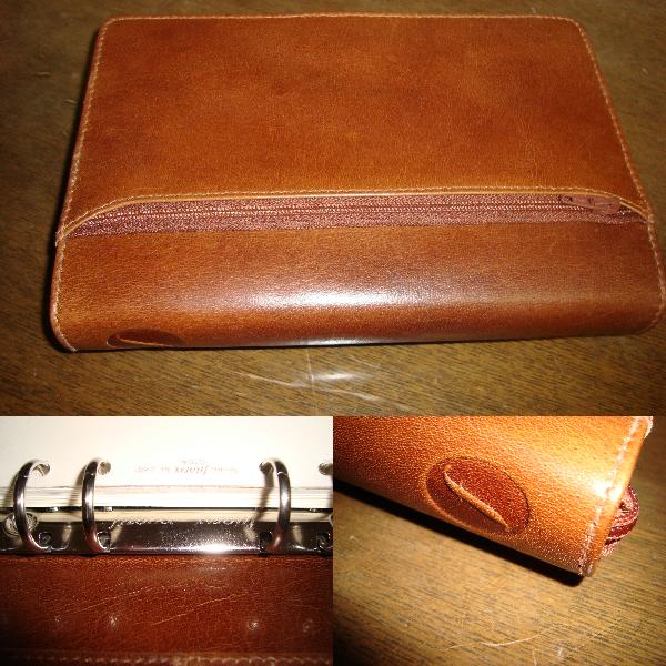 Filofax システム手帳 ロックウッド バイブルジップ 希少カラー ワイン 