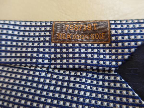 エルメス　ネクタイ　メンズ　チェック　シルク　美品　正規品