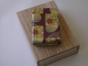 和紙巻き 和柄ウサギデザイン ZIPPO パープル 展示品