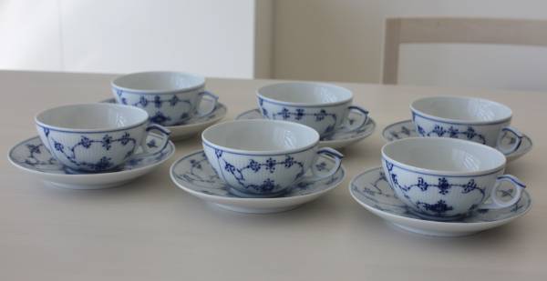 Royal Copenhagen ティーカップ＆ソーサー セット 希少 ブルー