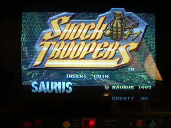 【SNKネオジオ】 MVS ショックトルーパーズ 純正 プラ板付き