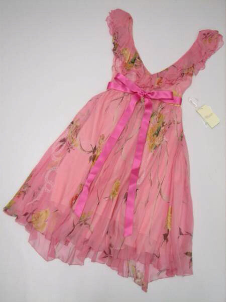 美品★ブルマリン春ワンピ38