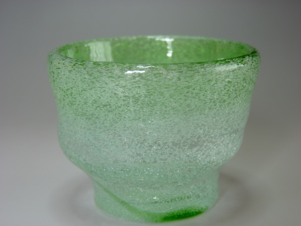 ★琉球ガラス　現代の名工　稲嶺盛吉　ぐい呑★2