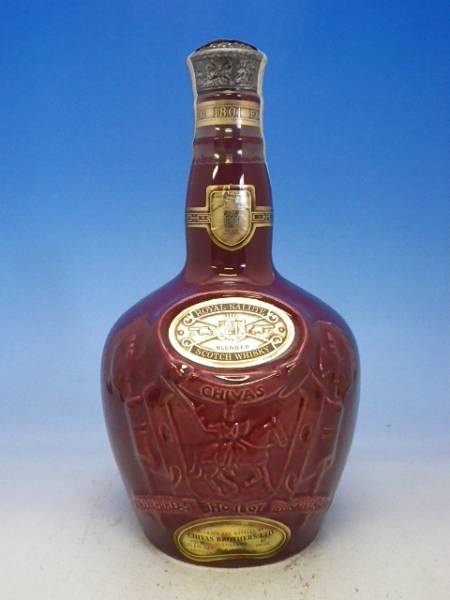 1円～ ロイヤルサルート ROYAL SALUTE 21年 赤 By0215-27