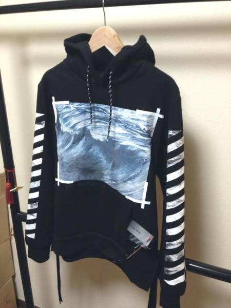 ■登坂着用■OFF WHITE新作15SSパーカーMブラックG-DRAGON