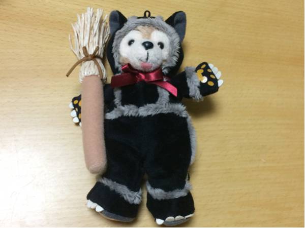 ハロウィン ダッフィー ぬいば 黒猫 舌 ペロ ディズニー TDS