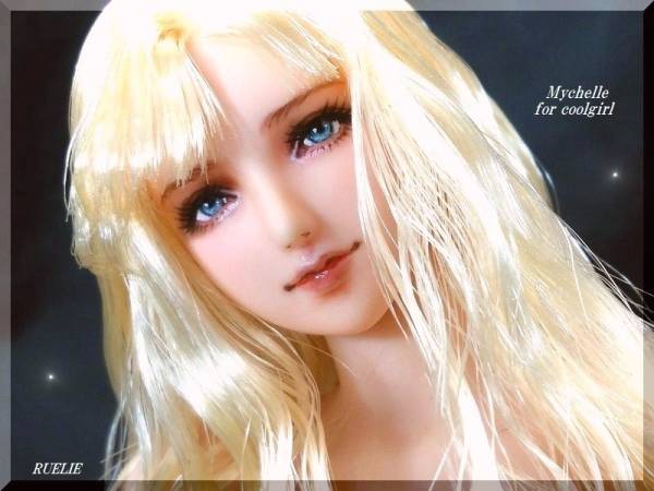 ●RUELIE●1/6カスタムドールヘッド●マイシェル　クールガール