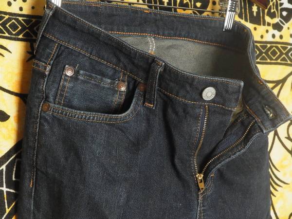 エドウィン503FGストレートジーンズW33濃紺デニムパンツ極美品