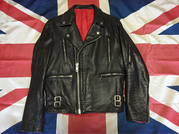 ライダース 革ジャン ロンジャン リアルレザー UK 34 666