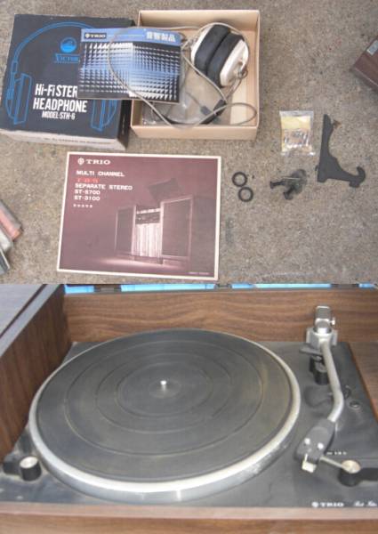 TRIO/ラジオ/レコードプレーヤー/ST-3100/スピーカー/セット(システム