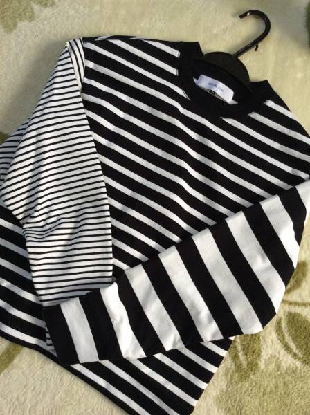 ルシェルブルー　マルチボーダースウェットカットソー