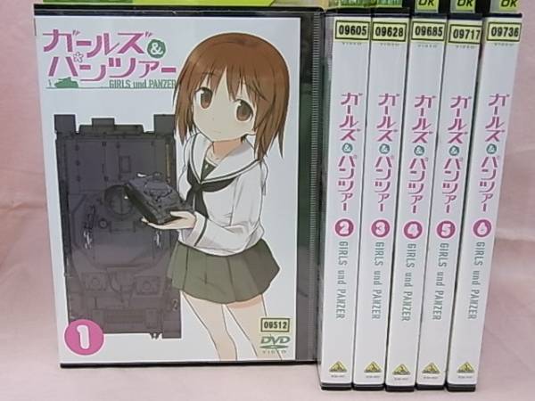 DVD　ガールズ＆パンツァー　全6巻　日本国内正規品