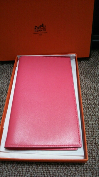手帳カバー HERMES エルメス ヴィジョン アジェンダ ピンク ユニ 