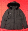 J.PRESS フード脱着式 ダウンジャケット 黒 身長158-164ファー付