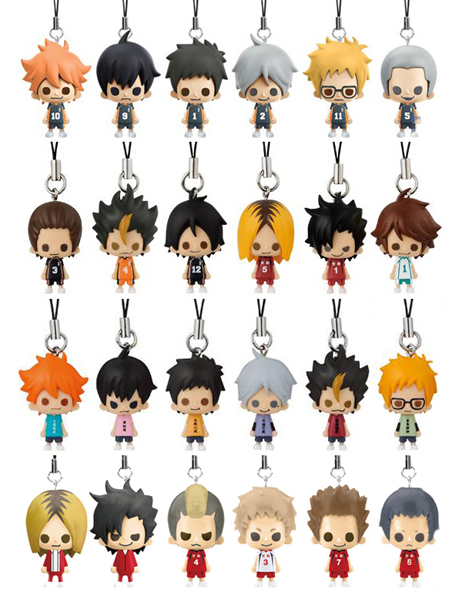 ハイキュー!! 1point mascot ストラップ 全24種 月島 影山 黒尾