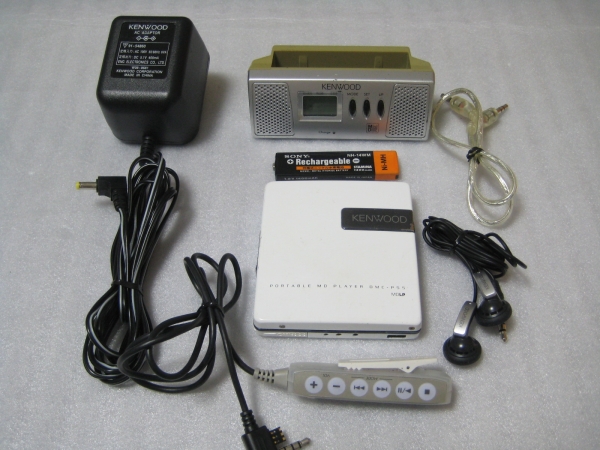 ◇ケンウッドMDプレーヤーDMC-P55/MDLP白スピーカーSet！