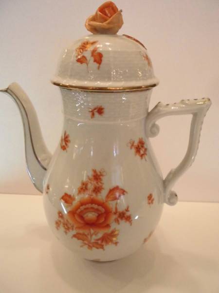 ヘレンド・アポニーオレンジ・ポット♪